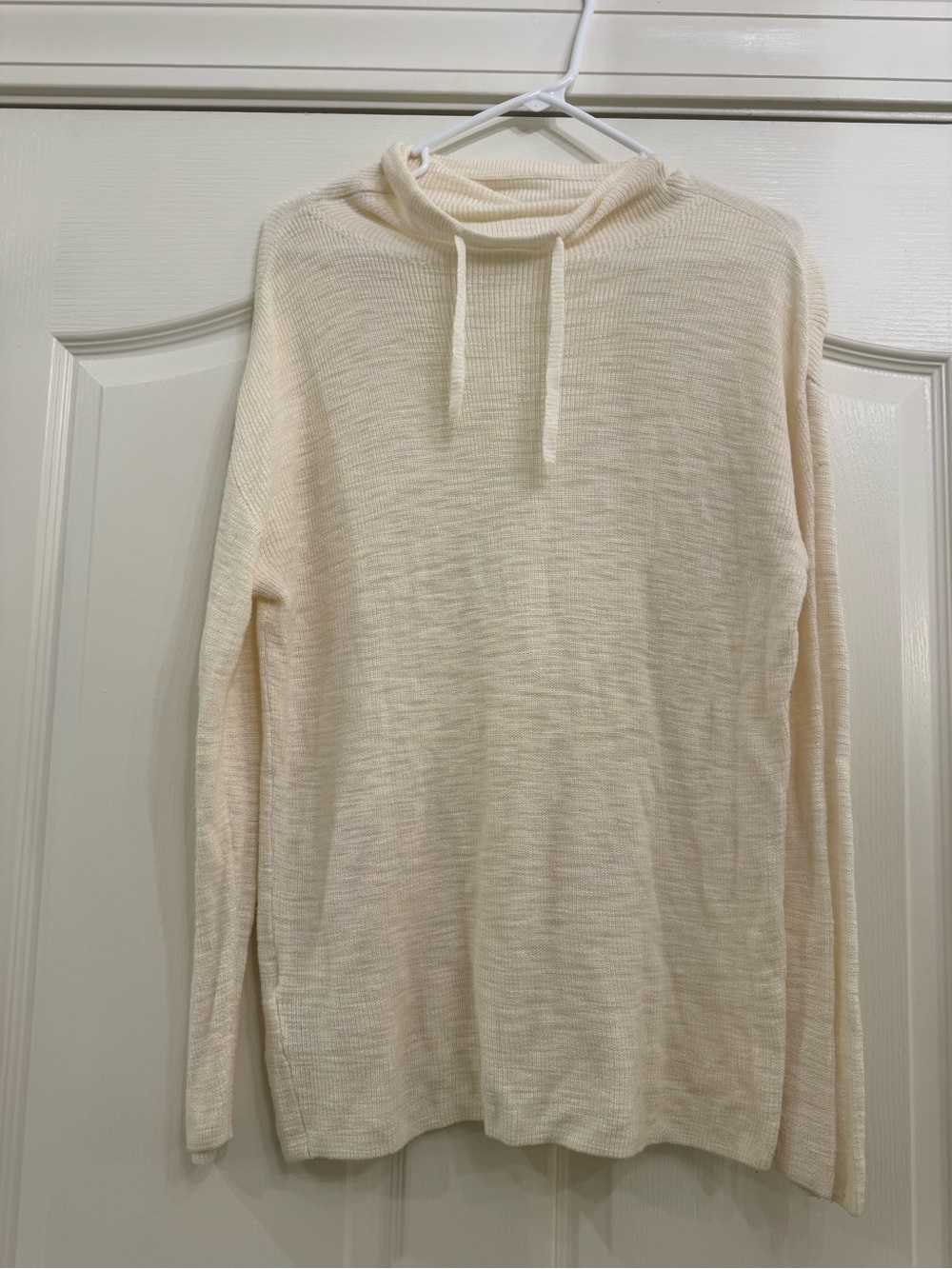 Women’s Lightweight Hooded Knit Sweater - Cream